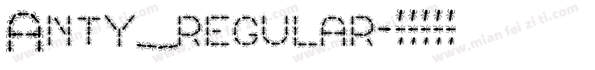 Anty regular字体转换